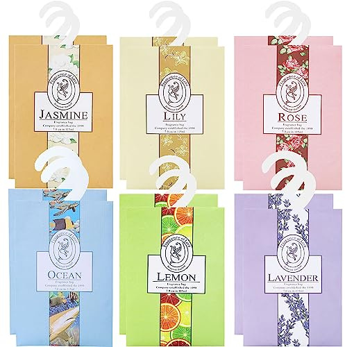 12PCS Sachet Parfumé Armoire Sent Bon Maison, Desodorisant Vetement Armoire, Sachet Armoire Parfumé, Parfum d Ambiance Maison Parfum d'intérieur, Sachets Lavande Placards Parfum Voiture (12multi)