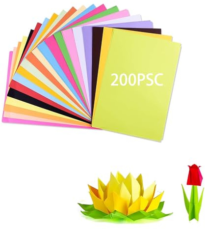 CZNBZIU Ensemble de feuille cartonnée couleur 100 feuilles de carton 250g/m² feuille a4 couleur, feuille origami,feuille de couleur - pour bricolage, album photo et scrapbooking (10 couleurs)