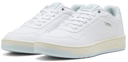 PUMA Court Classy, Scarpe da Ginnastica Donna, Vetro Mare Bianco Argento, 39 EU