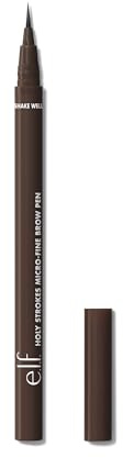 e.l.f. Holy Strokes Micro-Fine Brow Pen, Für einen Natürlichen Look, Langanhaltender Augenbrauenstift, Wasserfest & Wischfest, Vegan & Tierversuchsfrei, Deep Brown