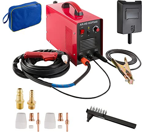 Arebos Plasma Cut40 Découpeur Plasma Chalumeau À Découper Onduleur | 40 A | HF-allumage | 20-40 A | Coupe de Séparation jusqu'à 12 mm