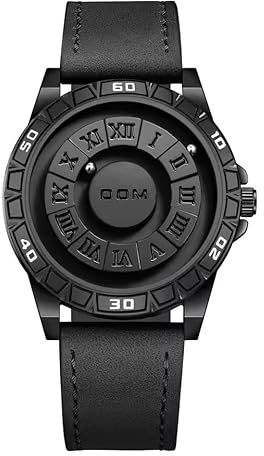Reloj Magnético Hombre 40mm – Diseño Futurista sin Vidrio con Bolas Flotantes | Movimiento Cuarzo Premium | Esferas Magnéticas Minutos/Horas | Correa Acero Inoxidable 20mm Ajustable | Moda 3ATM