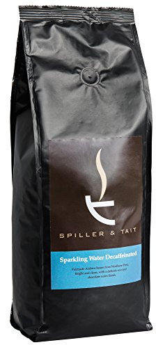 Spiller & Tait Sparkling Water Decaffeinated Coffee Beans 1kg Bag – Fairtrade and Fresh Roasted – Suitable for All Coffee Machines