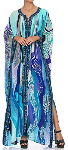 L-Peach Kimono Boho pour Femme Longue Cardigan Kaftan Surdimensionné Roomy Loungewear Robe de Plage Cover Ups Robes
