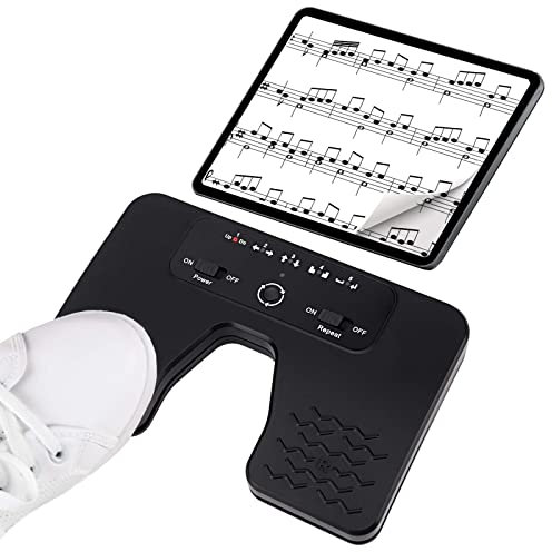 Tavsou Bluetooth Page Turner Pedal Teléfonos inteligentes y tabletas Recargable Pedales musicales (Classic)