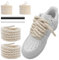 NDTEZUGT 10mm Cordones Gruesos para Air Force 1, Cordones Redondos de Algodón Grueso de Repuesto Torcidos (Beige,47''/120cm)