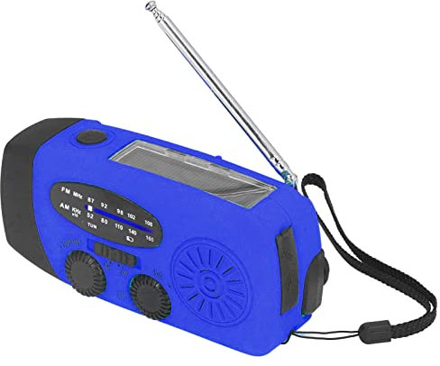 Radio Solaire IPX3 Étanche à Manivelle, Lanterne Multifonctionnelle Avec Chargement USB Portable Pour Le Camping (Modèle Européen)