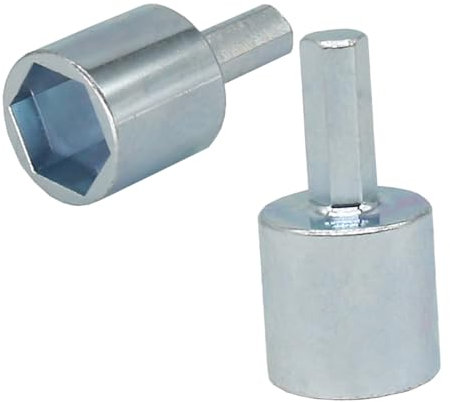 Gatuida 2stücke Bohrmaschinenzubehör Adapter Für Scherenwagenheber Steckschlüsseleinsatz Buchse Für Anhängerheber Mit Kohlenstoffstahl Antrieb Für Nivellierwagenheber