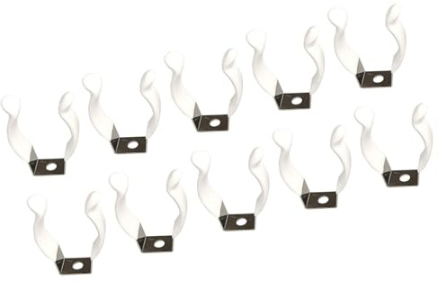 10 lotes de tipo pesado T8 Clip de fijación de plástico reforzado Soportes de buceo para tubos LED Fácil instalación segura Clip de montaje de tubos