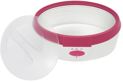 Appareil de bain de paraffine, 2300 ml, avec filet isolant, température de précision et fusion rapide, pour salon de beauté, spa à la maison (rouge)