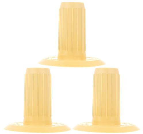 Cabilock 3Pcs Detachable Spindle Tubes for Manual Yarn Ball Winder Replacement Rotating Cone Bobbins for Hand Operated Yarn Winder Parts DIY Knitting and Weaving Tools