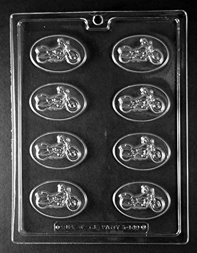 Grandmama's Goodies K149 Bite Size Motorcycle Chocolate Candy Soap Mold with Exclusive Molding Instructions