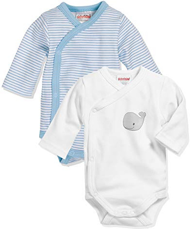 Playshoes unisex - bebis Wickel-Body 1/1-Arm 2er Pack Wal Bebisar och småbarn – underkläder