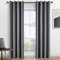 Gardinen Grau Blickdichte Vorhang Mit Ösen Verdunklungsvorhänge Fenster Blackou Curtains Sonnenschutz Outdoor Vorhang Terrassentür Balkontür, 2er Set, H 240 x B 140 cm