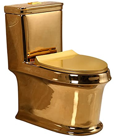Toilette Golden Super Whirlpool Toilette Sifonica Con Doppio Scarico A Doppio Scarico Bagno Dell'hotel Deodorante Per Pompaggio WC in Ceramica Per Uso Domestico,300MM