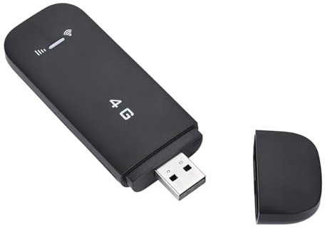 4G WiFi Router LTE USB Wireless Network Router Portable Pocket Mobile Hotspot 4GB ROM + 512MB RAM, Built-in Antenna, LTE-FDD: B1/B3/B5, Plug and Play (With WIFI function)