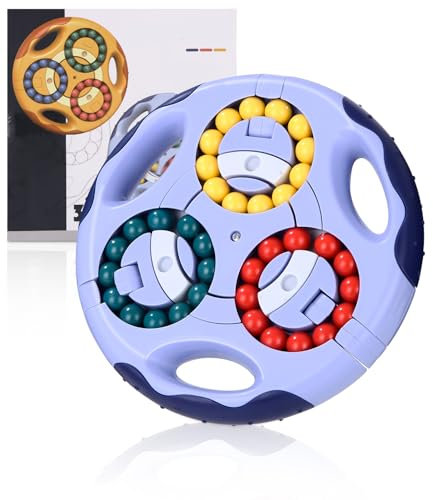 Bixury Magic Beans Rotierender Fingerwürfel, Intelligenz Spiele Magic IQ Game Fidget Toys, Zauberwürfel Beans Knobelspiele für Kinder, Dekompression Puzzle Spielzeug Geschenk für Kinder Teens