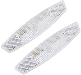 LannuMet 2PCS White Bicycle Wheel Spoke Warning Reflectors Mountain Bike Night Riding Reflective Taillights Bike Accessories