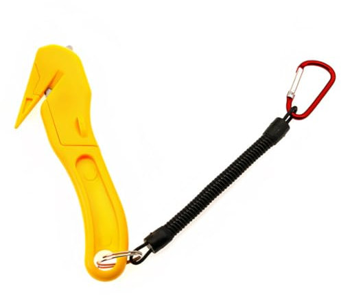 Cuchillo de Seguridad, Cuchillo Oculto, Cuchillo Cortador, Desechador de Paquetes de Mensajería, Cuerda Trenzada, Con hebilla y cordón de montañismo