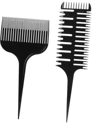 Happyyami Kit De Peines Profesionales Para Teñir y Hacer Mechas De 2 Piezas Incluye Peine De De Rata Resistentes y Para Estilistas y Barberías Uso Salones y Hogar