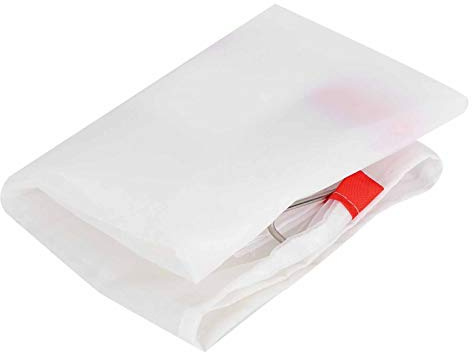 Malla de filtro de miel de nailon, resistente, duradera, reutilizable, bolsa de colador de grado alimenticio con ganchos para filtración de vino tinto y miel, como se muestran las