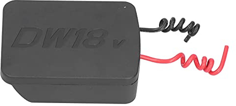 Battery Adapter for 14.4V 18V 20V DCB Series Lithium Iron Batteries, DC Power Output Converter with Dual UL1332 12# Wires for DIY Fan Lighting Projects