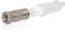 Wicked Chili F-Stecker Koax Adapter - F-Stecker auf Koax IEC-Buchse z.B. für DVB-T2 Antenne (Material: Zink), F-Stecker Adapter
