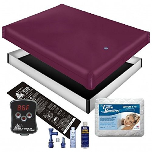 Free Flow WATERBED Mattress/Liner/Digital Heater/PAD/Fill Drain/Conditioner KIT (Super Single 48x84 1FFP4)