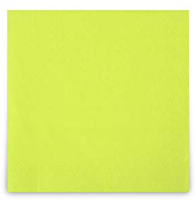 Funny Zelltuchservietten | 33 x 33 cm, 1/4 Falz, 3-lagig,kiwi|4er Pack (4 x 250 Stück)