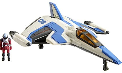 Mattel Disney Pixar Lightyear Hyperspeed Series XL-09 Figurine vaisseau spatial et Buzz l'Éclair Véhicule de 15,2 cm de long et figurine de 3,2 cm, jouet de 4 ans et plus, HJG85
