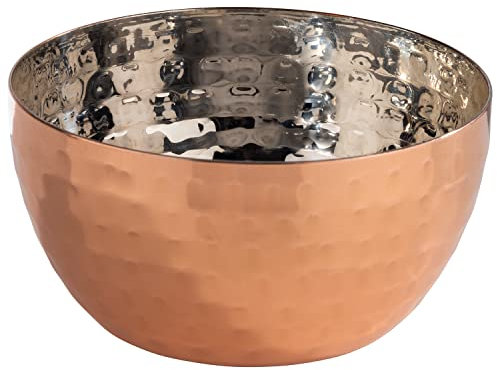 APS 40738 MUMBAI - Cuenco para servir (acero inoxidable, aspecto de cobre, diámetro de 8,5 cm, 0,15 L)