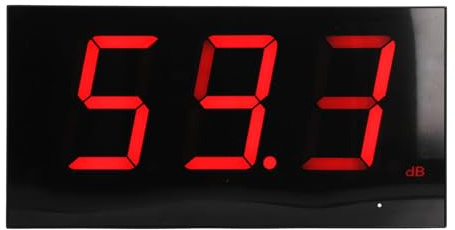 Décibelmètre 30 DB-130 DB, Grand écran LED, Sonomètre Mural Suspendu, alimenté par USB, Applications Larges pour Salle de Classe, Studio, Maison, Usine