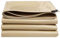 Heavy Duty Waterproof Tarpaulin with Eyelets 1x1m 1.5x1.8m 2x3m 3x4m 4x6m Beige Tarps Sheet for Outdoor Furniture Caravan Car Ground Shed Camping Cover(3x3m(9.8ftx9.8ft))