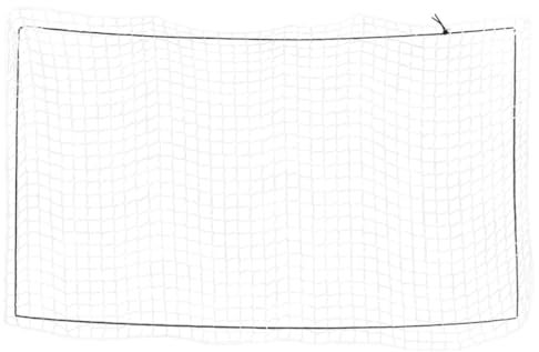 Homgoday Rete di copertura per rimorchio con corda in gomma, per rimorchi, 2,7 x 1,5 m, colore bianco