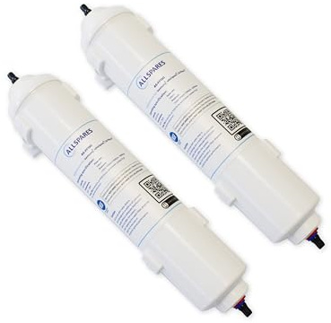 AllSpares Wasserfilter für Samsung DA29-10105J, HAFEX/EXP, EF-9603, WSF-100 | LG 5231JA2010B, ADQ73693901, ADQ736939 | Whirlpool WPRO USC100 (2 Stück)