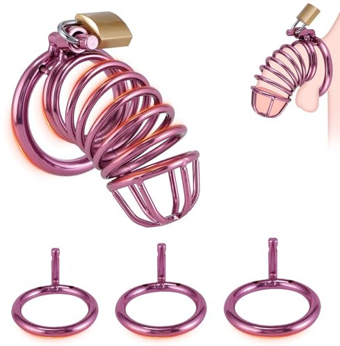 BDSMYOU Gabbia per Pene in Metallo Chastity Cage Male,Gabbia di Castità Estrema per Uomo,BDSM Bondagerie Accessori Hard Cock Cage,Sex Toys Uomo,Toys Sessuali per Uomini (Ø：40-45-50mm)