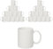 Sublimation Mugs Blank | Plain White Large Handle High Gloss AAA+ Grade Ceramic Mugs for Coffee & Tea | Ideal for Gifting & DIY Projects, Heat Press Printing Mugs 11oz (Pack of 24)