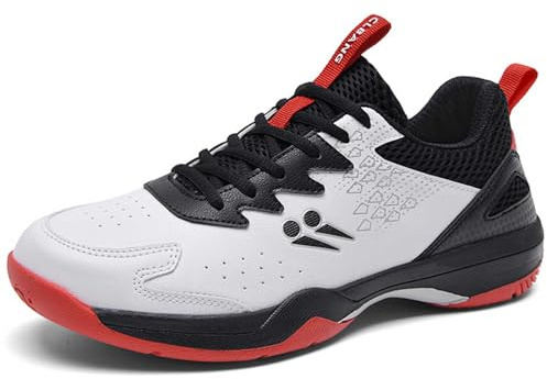 PENXZT Zapatos De BáDminton Hombre, Zapatillas Tenis Interior y Exterior Deportivas Ligeras Transpirables Antideslizantes,A,44 EU