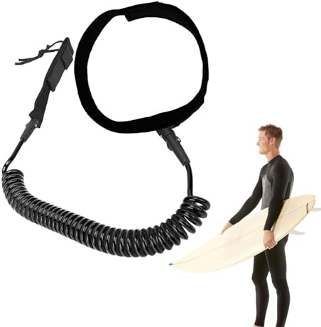 Cuerda de remolque para esquí acuático, cuerda de cintura ligera y ajustable de 4 pies, cuerdas de esquí acuático, para embarque, kayak, bodyboard, natación, embarcaciones al aire libre