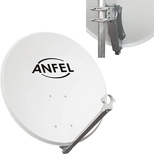 Parabola Satellitare | Supporto Disco in Ferro - Disco in Acciaio - Ideale per Zone Ventilate e per Ricevere i Canali Sky SD e Sky HD (Parabola 45)