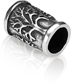 NKlaus Bartschmuck Lebensbaum Ø 6mm Bartperle 925 Sterling SilberBartschmuck 4314