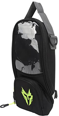 Borsa da Serbatoio Impermeabile per Moto, Borsa per Carburante da 4,5 Litri con Borsa per Telefono, Attacco Magnetico (Giallo fluorescente)