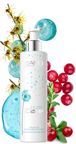 Bandi Fuktgivande Ansiktsrengöring Gel Med Marin Hyaluronsyra och Witch Hazel-Skonsam Makeup Borttagning För Alla Hudtyper-Renande och Mild Ansiktsrengöring
