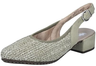 Rieker Damen 47060 Slingpumps, Grün, 39 EU