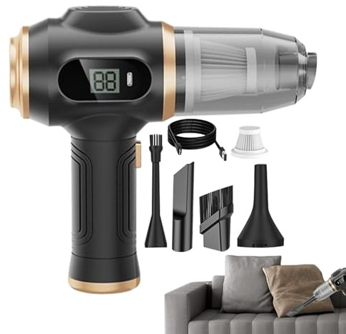 Liakyunf Aspirateur À Main sans Fil,Aspirateur pour Voiture Portable sans Fil,Nettoyeur Automobile Rechargeable - pour Petits Espaces Clavier Nettoyage Maison Voyage Poils