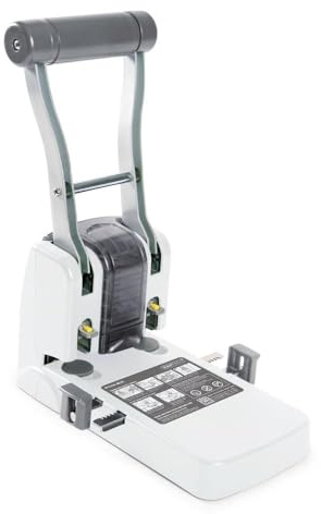 Rapesco 1404 ECO P1100 2-Fach Registraturlocher, 100 Blatt Stanzkapazität, Soft Weiß