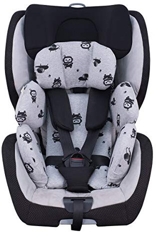 JYOKO KIDS Baumwollbezug kompatibel mit Maxi Cosi Recaro Zero, I-Size (Bezug fur Reduzierstück, Space Robot)