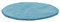 HOMESTORY Badematte Grau Polyester 55,0cm Ø Antirutschbeschichtung auf der Unterseite, Farbe-Dekor:Türkis, Design:rund (55 cm)