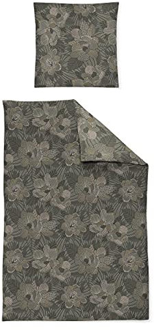 Irisette Interlock-Jersey Bettwäsche Set Bettwäsche 2 teilig Bettbezug 135 x 200 cm Kopfkissenbezug 80 x 80 cm Cora 8344-61 grün