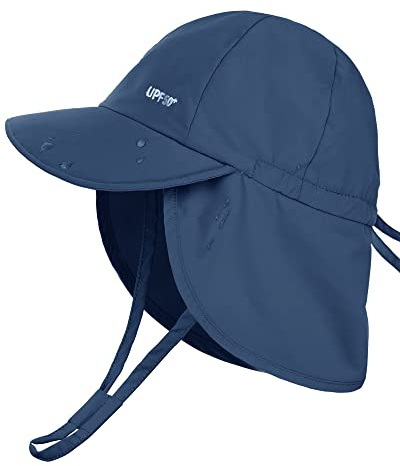 FURTALK Baby Sonnenhut mit Nackenklappe Kleinkind Kinder UPF 50+ Einstellbare Jungen Mädchen UV-Schutz Sommer Mütze Strand Schwimmen Hut